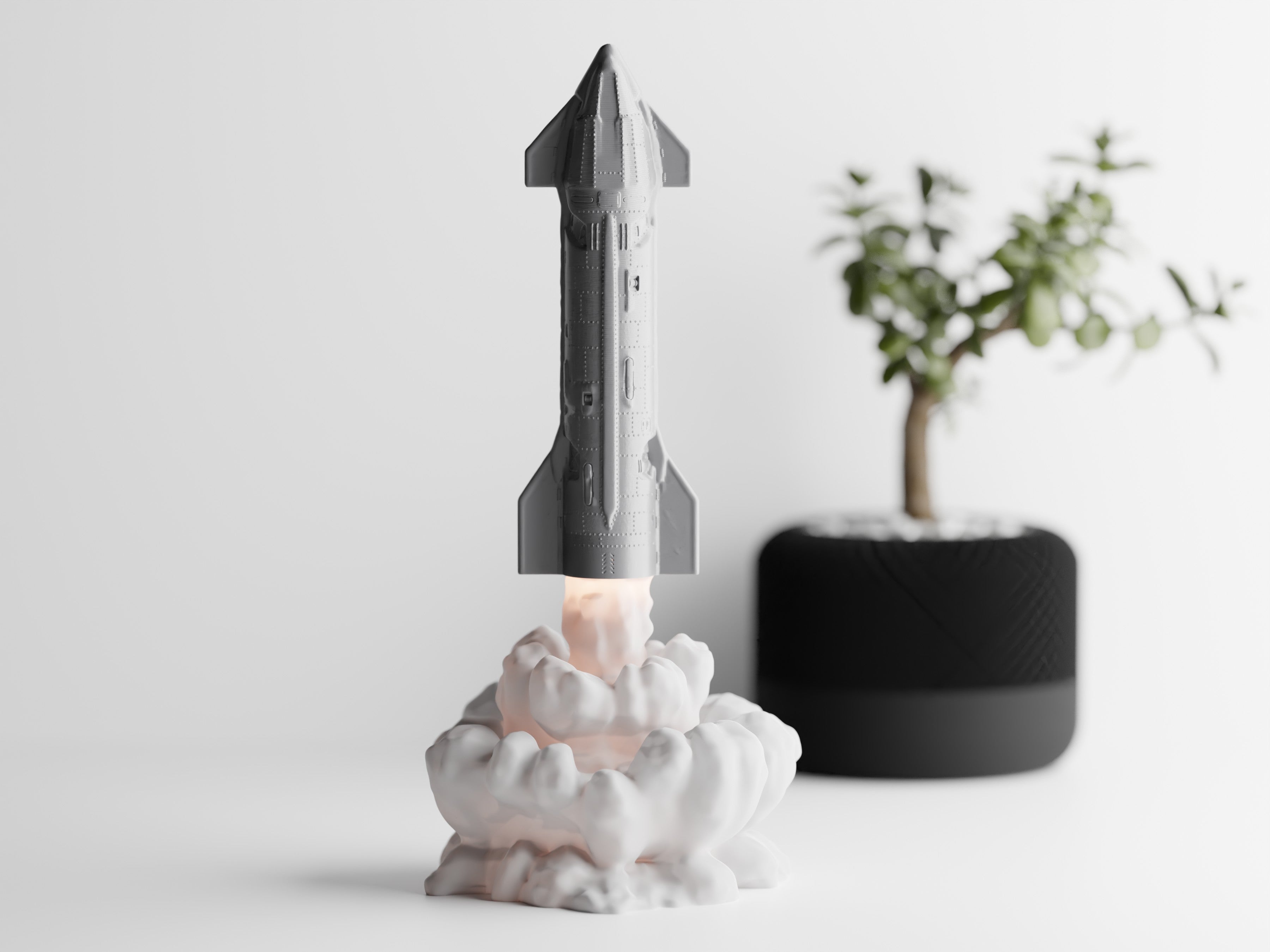 Rocket Flame Lamp